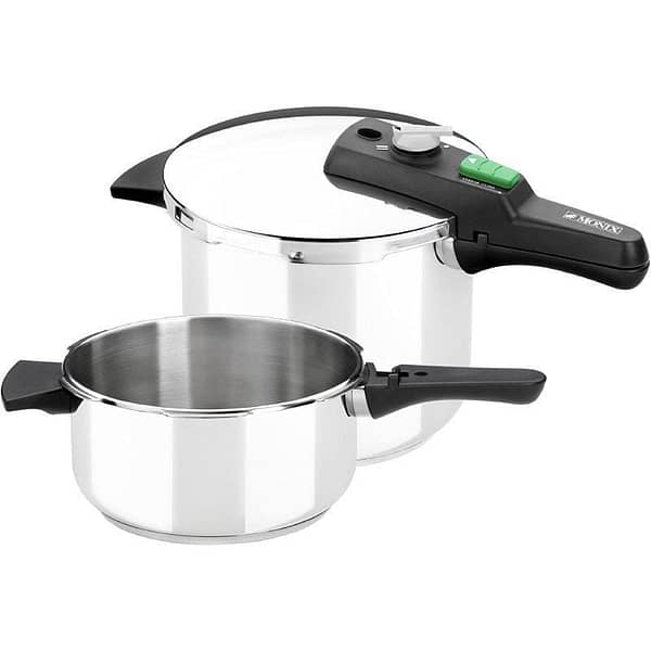 Olla a Presi?n R?pida Monix Quick M560005/ ?22cm/ 4+6L/ Acero Inoxidable