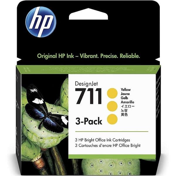 Cartucho de Tinta Original HP n?711 Multipack/ 3x Amarillo
