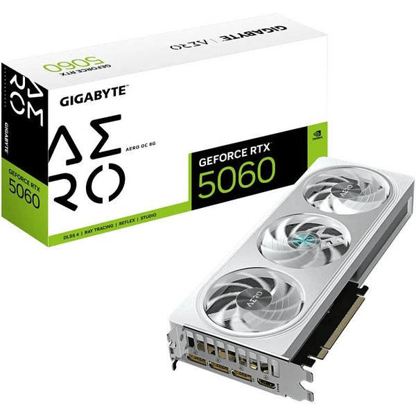 Tarjeta Gr?fica Gigabyte GeForce RTX 5060 Aero OC/ 8GB GDDR7