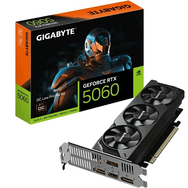 Tarjeta Gr?fica Gigabyte GeForce RTX 5060 OC Low Profile/ 8GB GDDR7