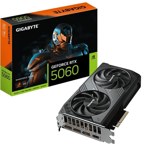 Tarjeta Gr?fica Gigabyte GeForce RTX 5060 WindForce OC/ 8GB GDDR7