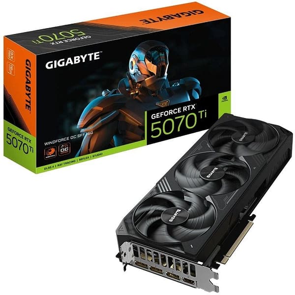 Tarjeta Gráfica Gigabyte GeForce RTX 5070 Ti WindForce OC SFF 16G/ 16GB GDDR7