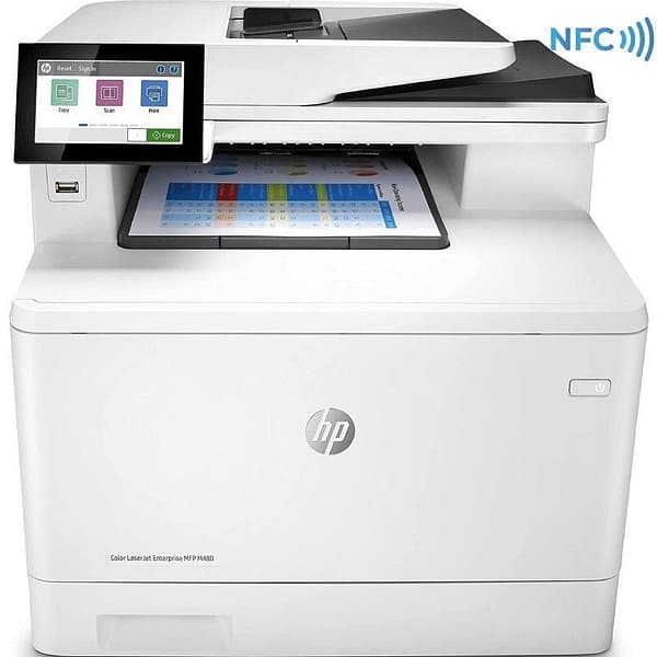 Multifunci?n L?ser Color HP LaserJet Enterprise MFP M480F/ Fax/ D?plex/ ADF/ Blanca