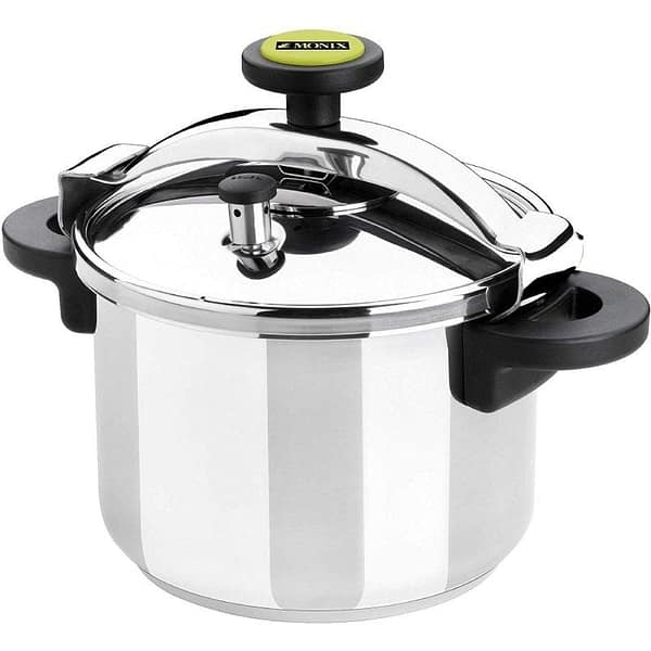 Olla a Presi?n Monix M530004/ ?24cm/ 10L/ Acero Inoxidable/ Apta para Inducci?n