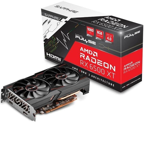 Tarjeta Gr?fica Sapphire PULSE Radeon RX 6500 XT Gaming OC/ 8GB GDDR6