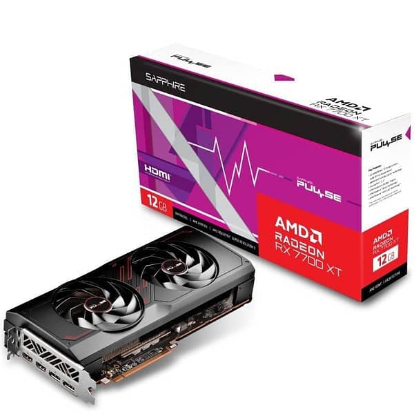 Tarjeta Gr?fica Sapphire PULSE Radeon RX 7700 XT Gaming/ 12GB GDDR6