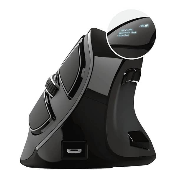 Rat?n Vertical Inal?mbrico por Bluetooth Trust Voxx/ Hasta 2400 DPI