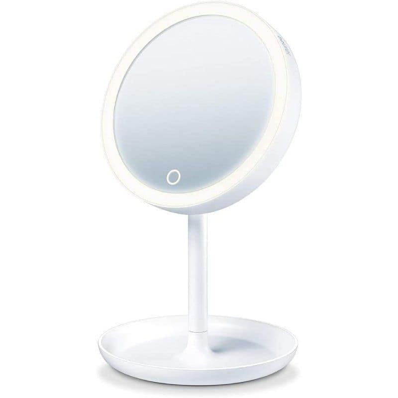 Espejo Cosm?tico de Maquillaje con Luz Beurer BS 45/ Telesc?pico/ ?17.5cm