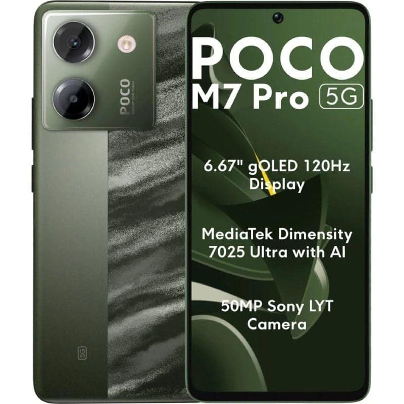 Smartphone Xiaomi POCO M7 Pro 12GB/ 512GB/ 6.67'/ 5G/ Verde