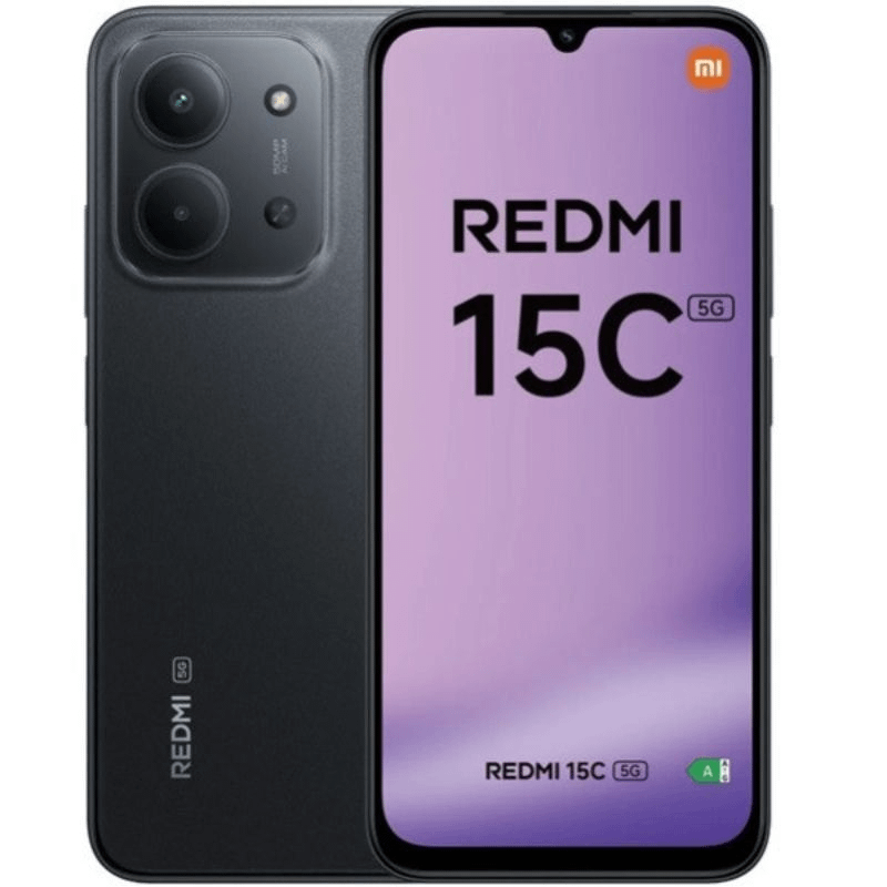 Smartphone Xiaomi Redmi 15C 4GB/ 256GB/ 6.9'/ 5G/ Negro